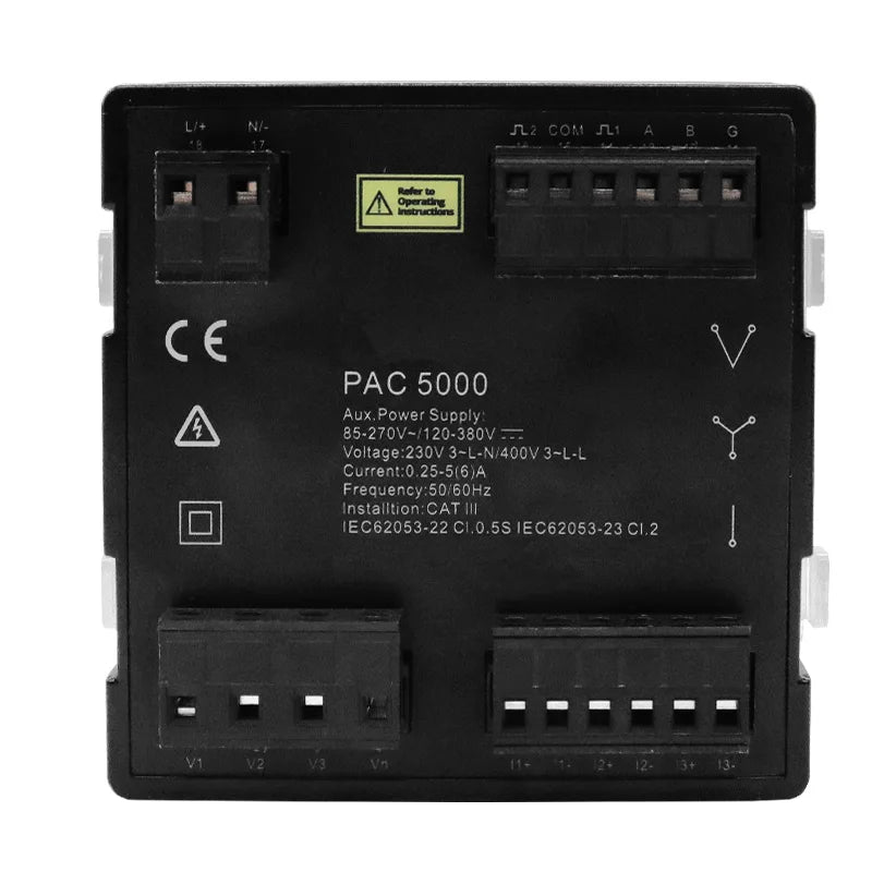 Multi-function Power Panel 3 Phase Energy Meter Smart Multi-Rate 96*96mm RS485 Modbus RTU With Current Transformer 5A CT Connect