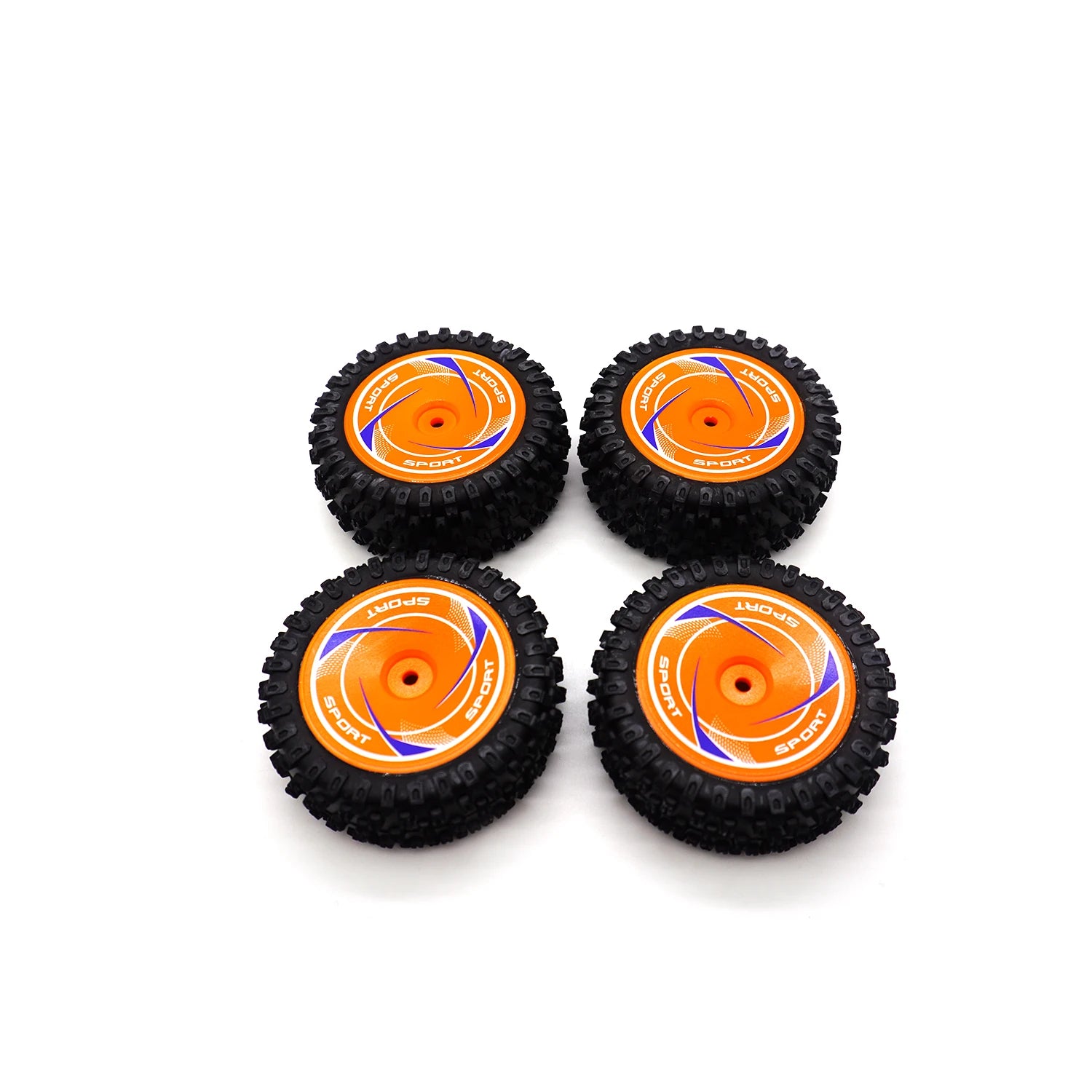 Front and Rear Wheels Rubber Tires Non-Slip and Wear-Resistant Tyre for WLtoys 124010 124008 124016 RC Drift Car Upgrade Parts