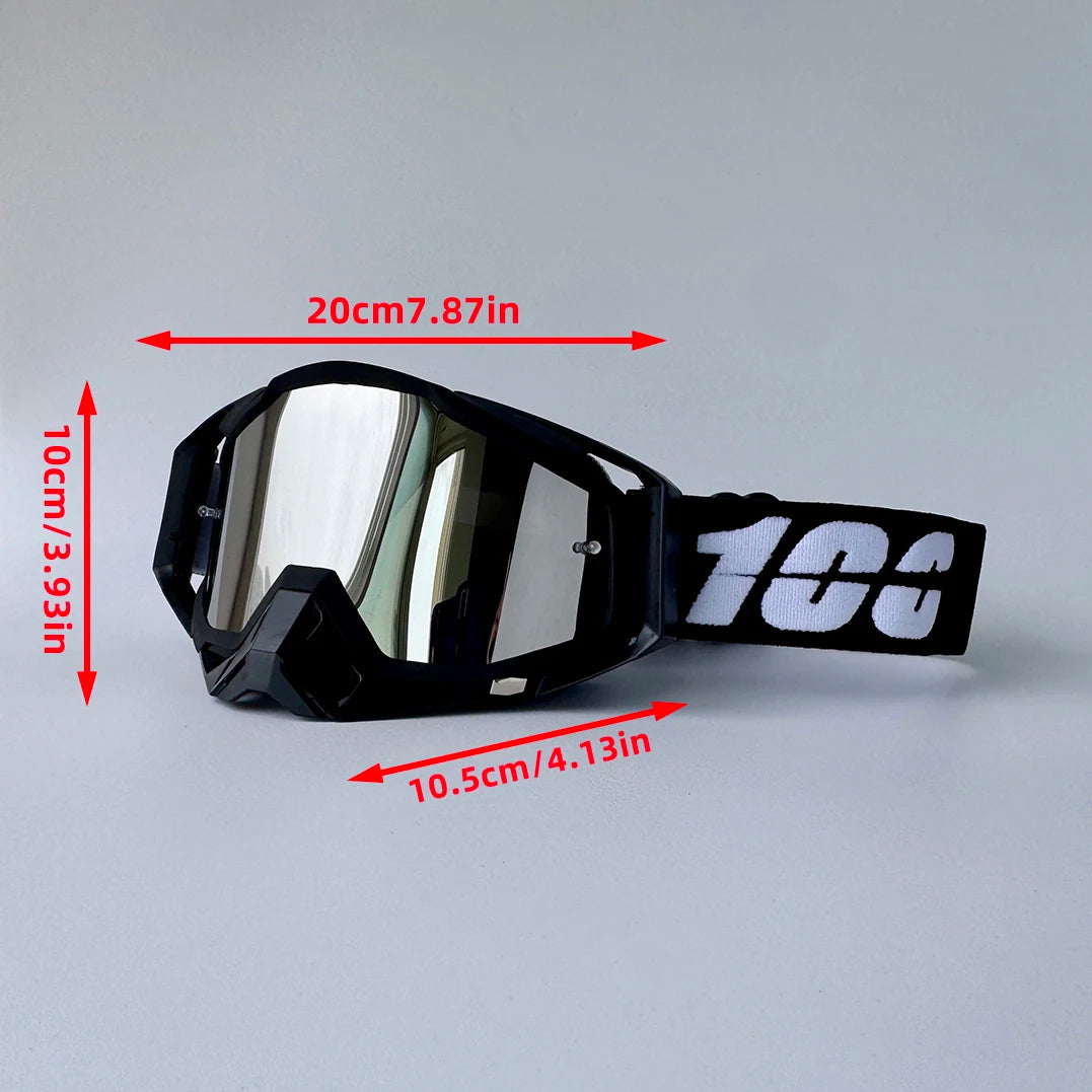 100 Motocross Goggles HD Lens Motorcycle Anti-fog Eyeglasses Sports Windproof Protect Riding  Men Women Moto MX MTB Sunglasses