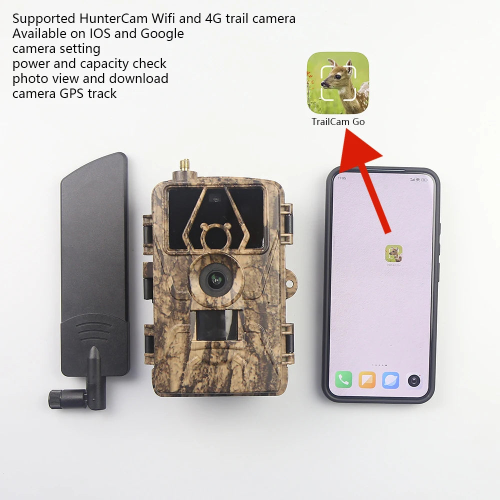 Trail Cam with 8K Video 60MP Images Night Vision Motion Activated Waterproof Wildlife Camera for Hunting Home Surveillance