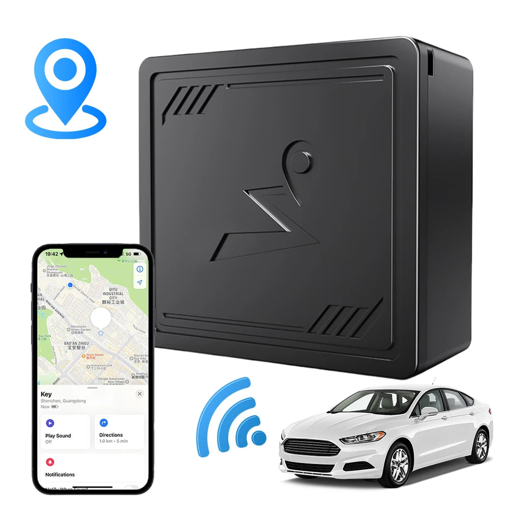 4G GPS Tracker with App Anti-Lost Recording Tracking Device Portable GPS Positioner for Cars Kids Pets