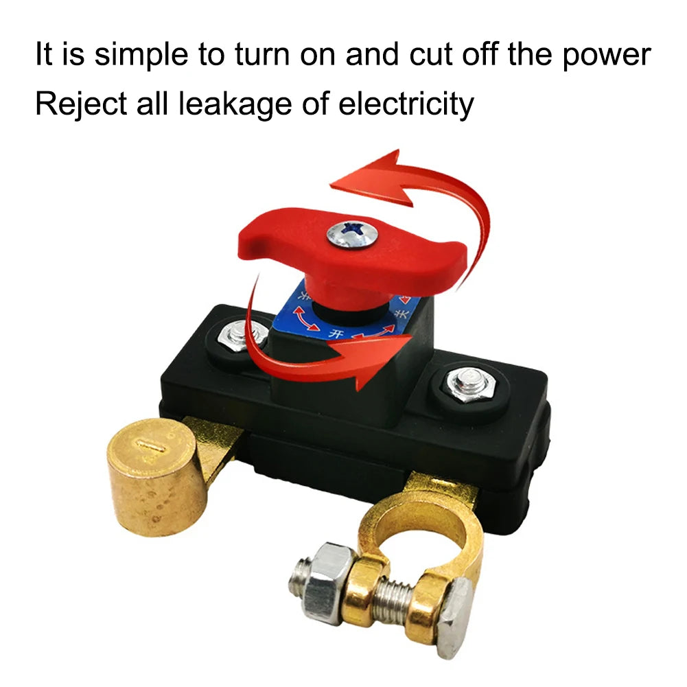 12V Car Battery Cut Off Switch Disconnect Isolator Cut-Off Power Cutoff Switch Car Remote Battery Cut Off Switch For Car Truck