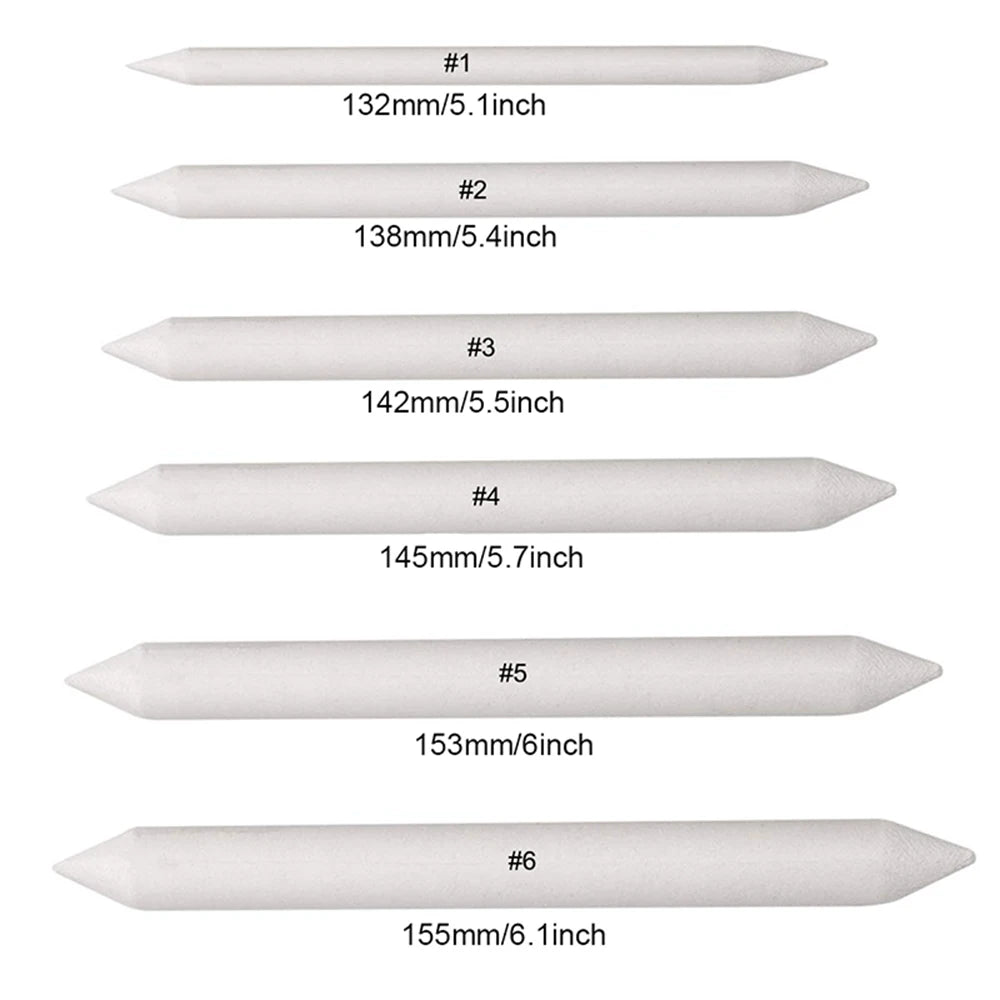 6/12/48Pcs Blending Stump and Tortillions, Paper Art Blenders, Art Pencils, Drawing Pencils for Student Sketch Drawing Tools