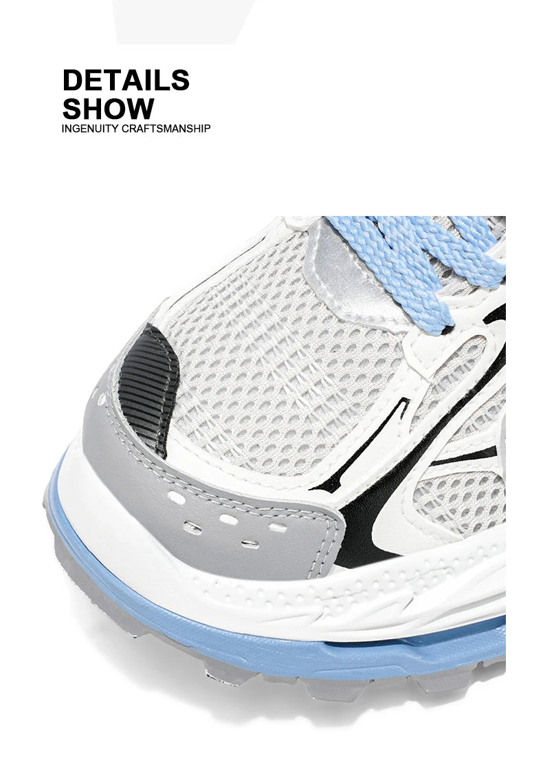 Sports and leisure shoes, men's shoes, marathon oversized air cushioned shoes, fly woven all season rubber, wear-resistant, anti
