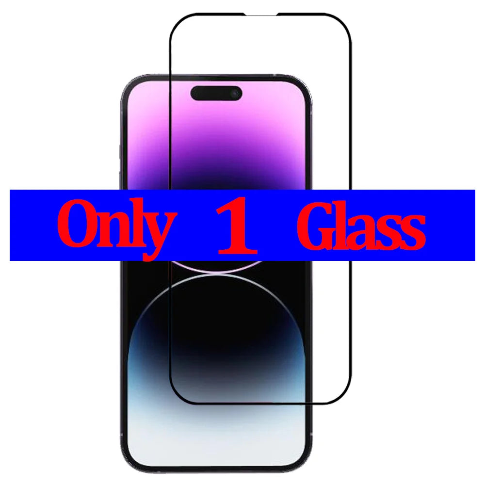 1/3 PCS protector pantalla For IPhone 17 16 15 14 13 12 11 Pro Max Tempered Glass iPhone 15 Pro max Screen Protector iPhone13 Mini Cristal templado iPhone 16 Pro Film iPhone 17 Pro Max Original Phone Film