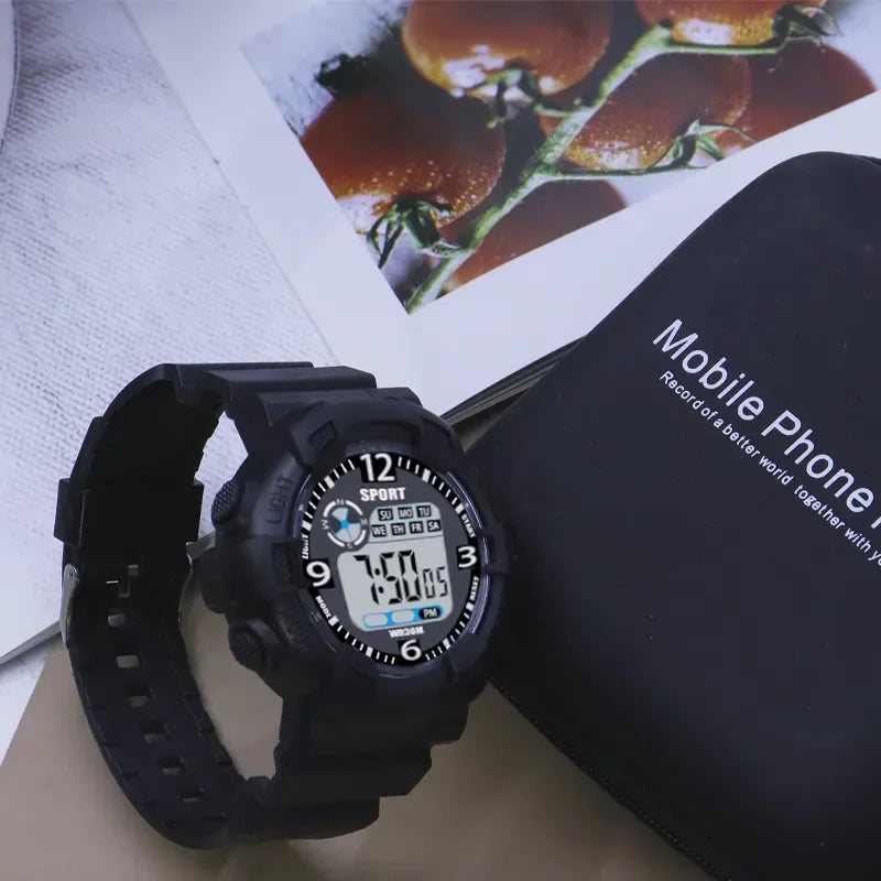 Military Digital Watch for Men Outdoor Men's Sports Watches Clock Waterproof Luminous Chronograph Student Electronic Wristwatch