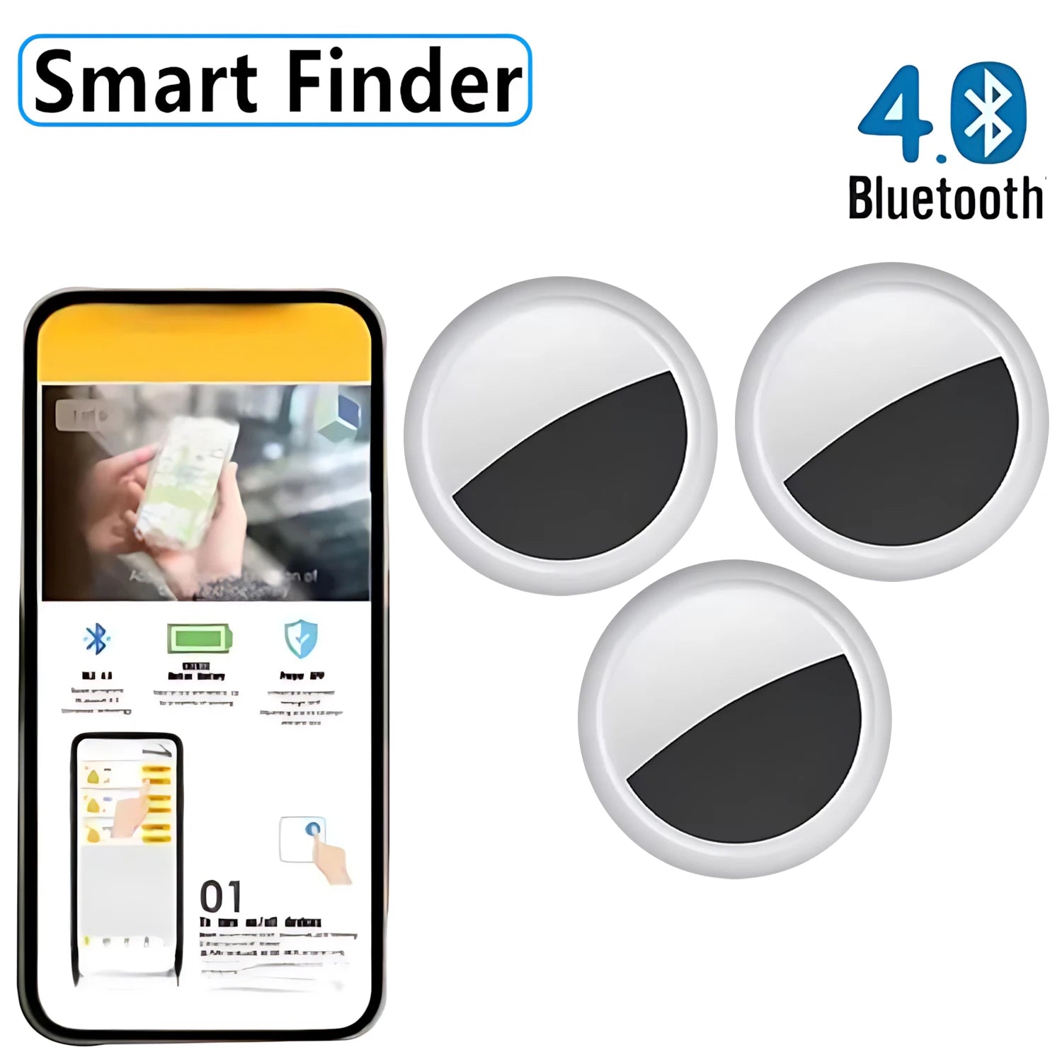 GPS Mini Tracker GPS Locator GPS Smart Car Work For isearcing Smart Finder Key Finder Children Locating Tracker Pet Tracker GPS