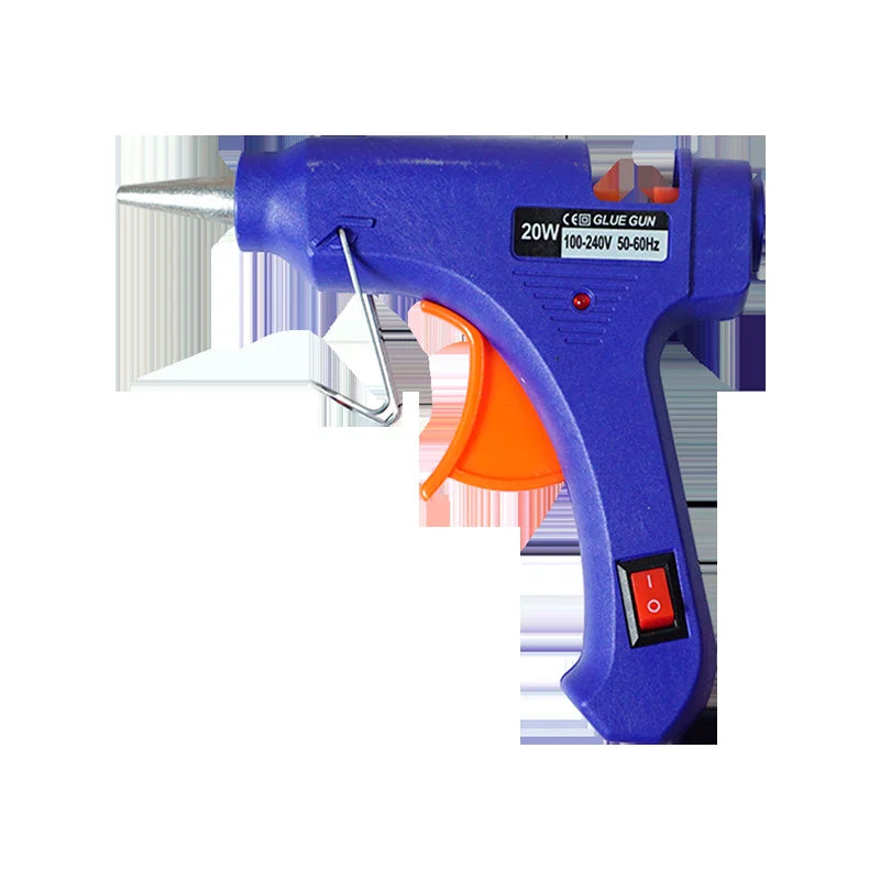 20W Hot Melt Glue Gun Mini Household Industrial Guns Heat Temperature Thermo Electric Repair Tool Use 7mm Glue Sticks