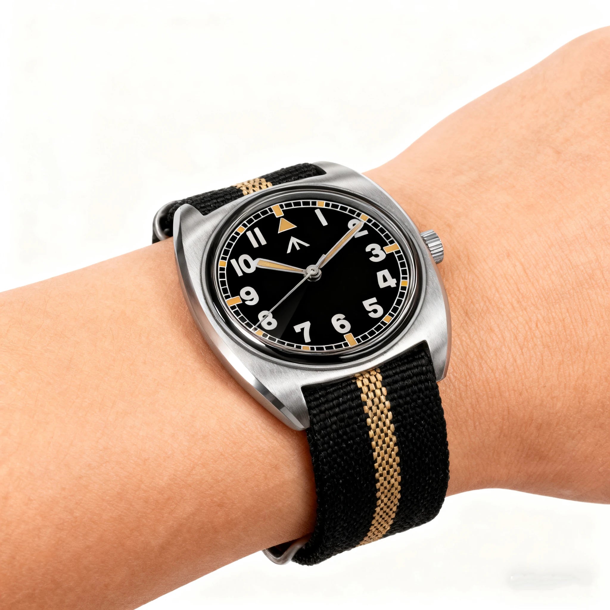 Militado ML17 Military Watch Miyota Super 2035/ GL12 Quartz Movement C3/BGW9 Luminous 100m Waterproof 36MM Vintage Men Watches