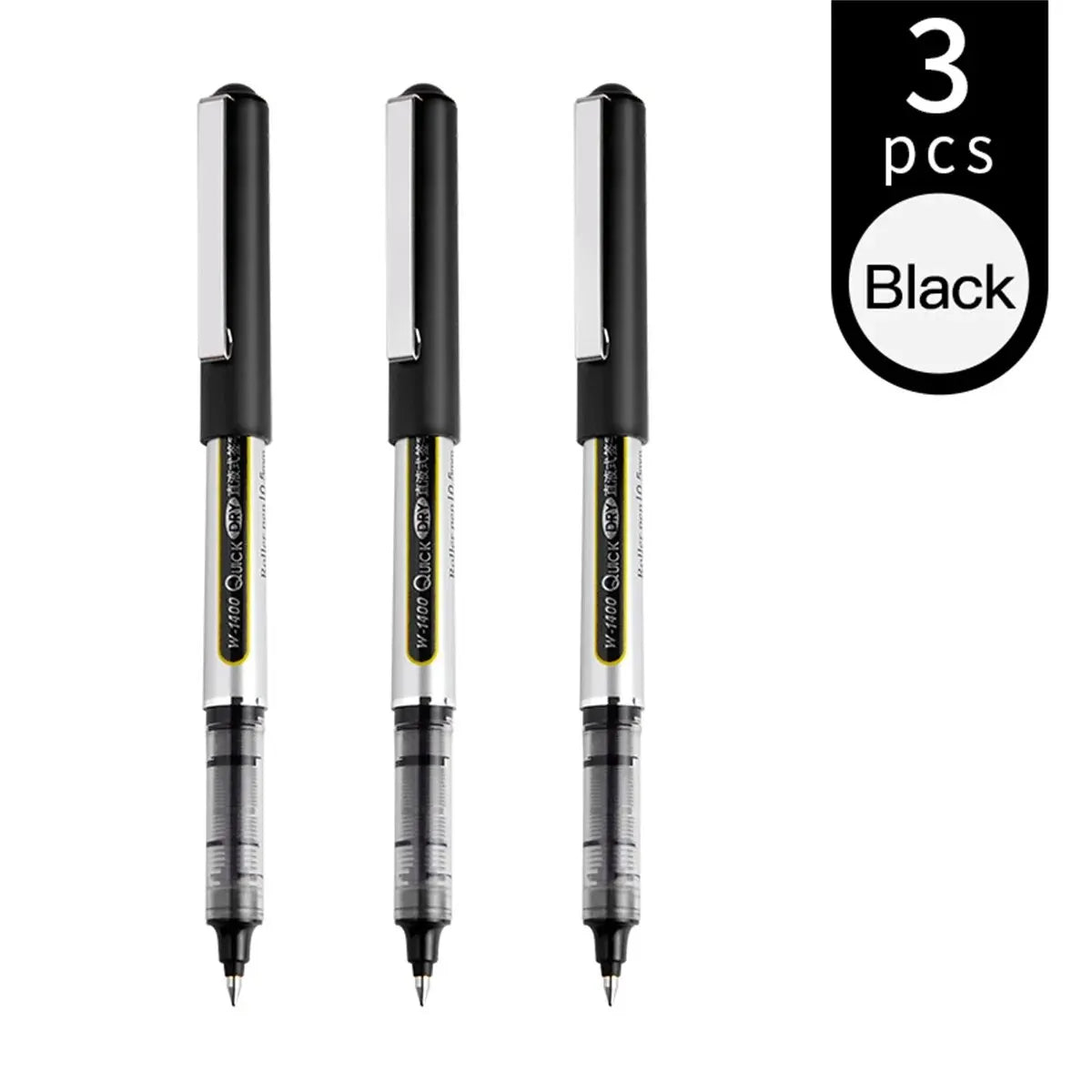 6/12pcs Unique Pens: Large Capacity Gel Pen, Liquid Ink Pens, 0.5mm Fine Tip, Quick Drying, Used For Writing Diary Notes, School