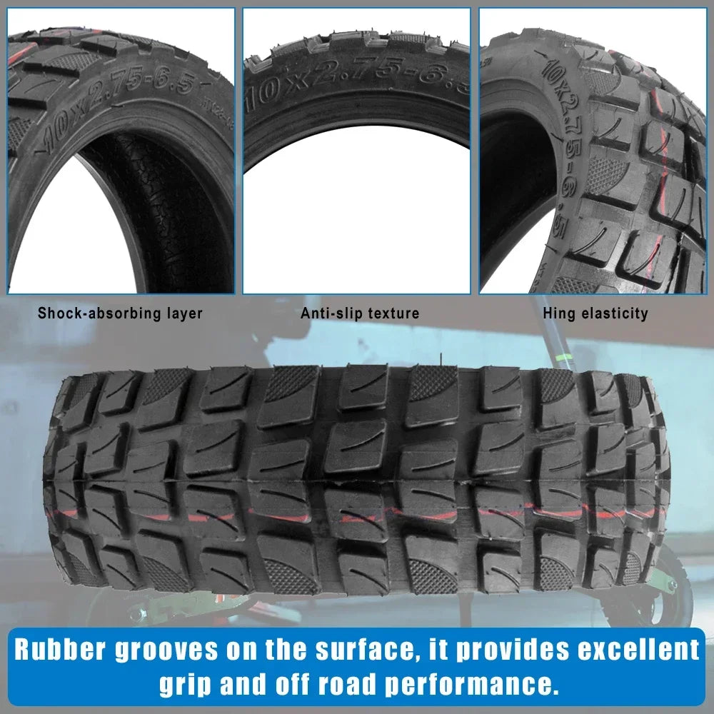 10x2.75-6.5 outer Tire For Speedway 5 Dualtron 3 Electric Scooter 10 Inch 10*2.75-6.5 Tubeless Off-road Tire Parts