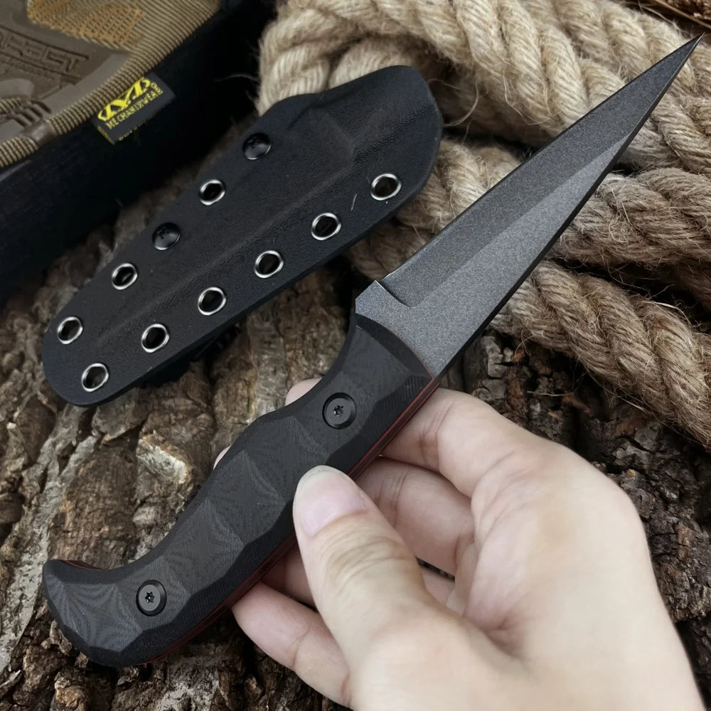 High-quality Camping Survival Straight Knife Self-defense Wilderness Hunting Exploration Multi-tool EDC Fishing Cutting Knives