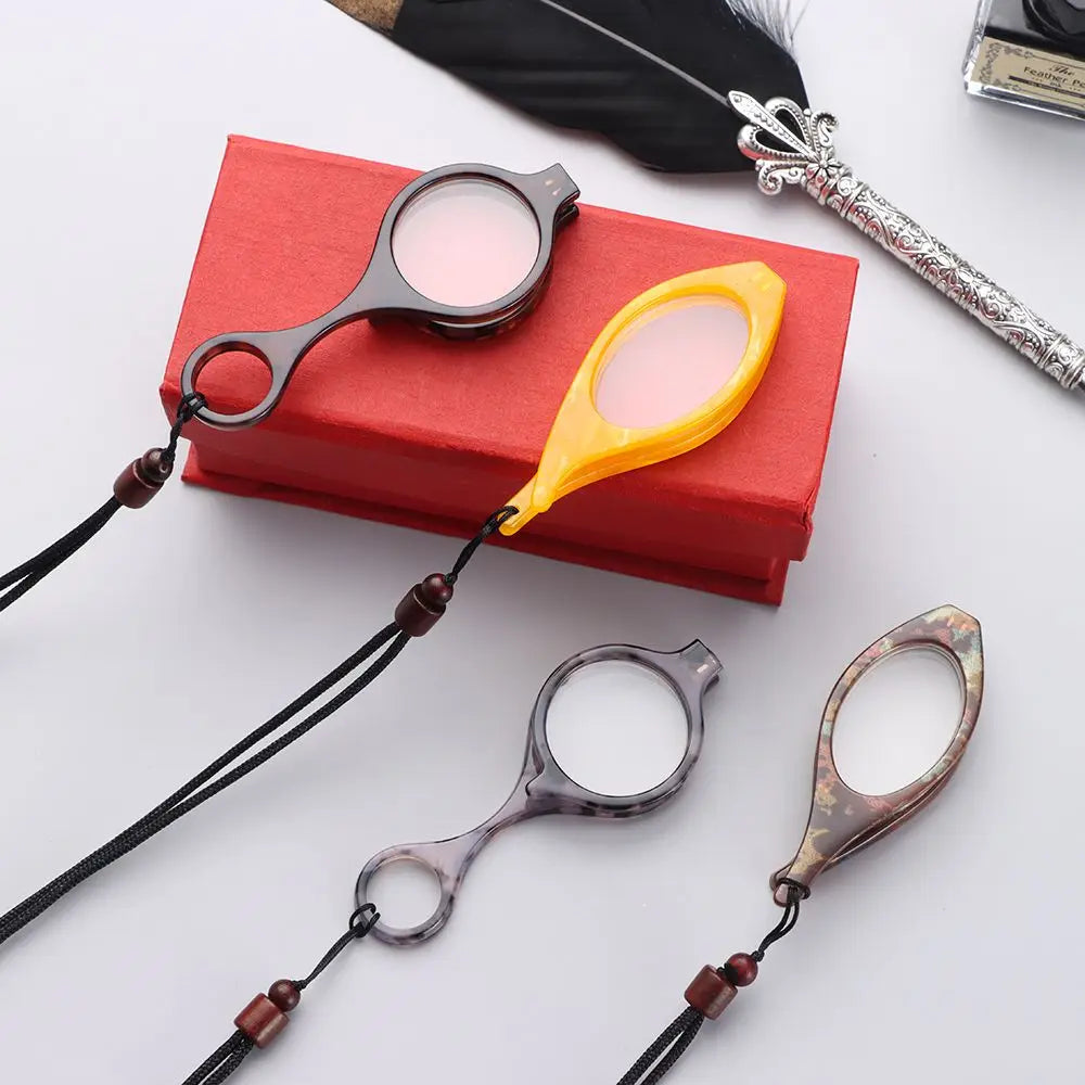 Adjustable Folding Hanging Neck Presbyopia Glasses Men Women Full Frame Permanent Portable Reading Glasses