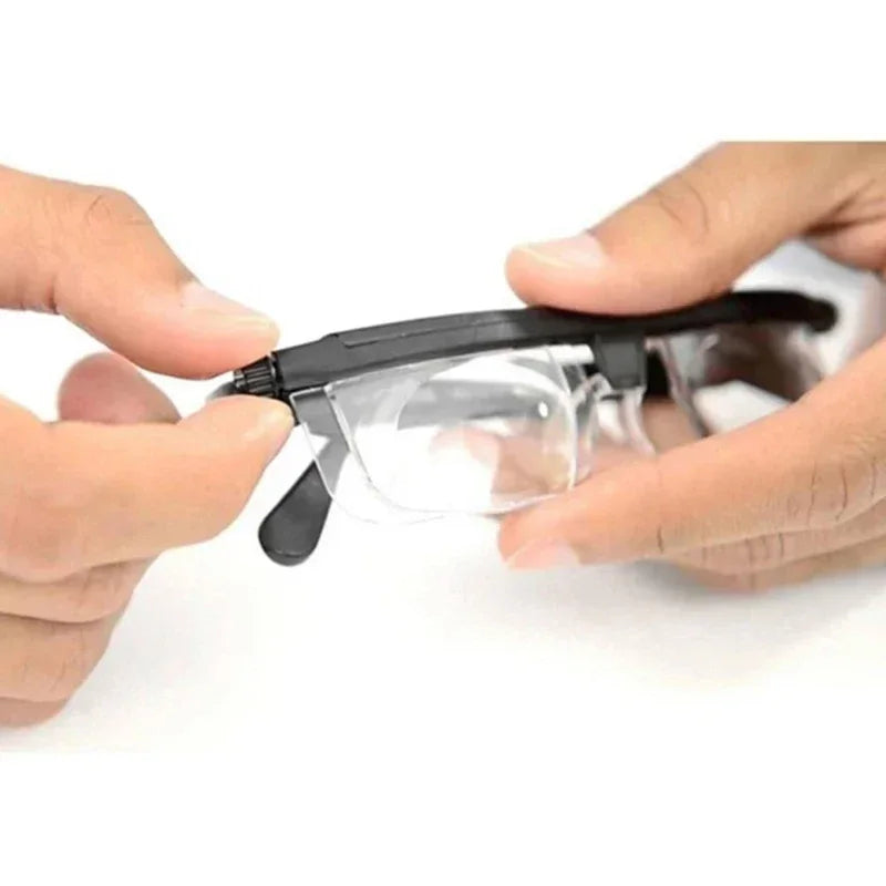 Adjustable Focus Glasses - Variable Strength Zoom Lenses, Multi-Distance Protective Eyewear for Reading & Close Work