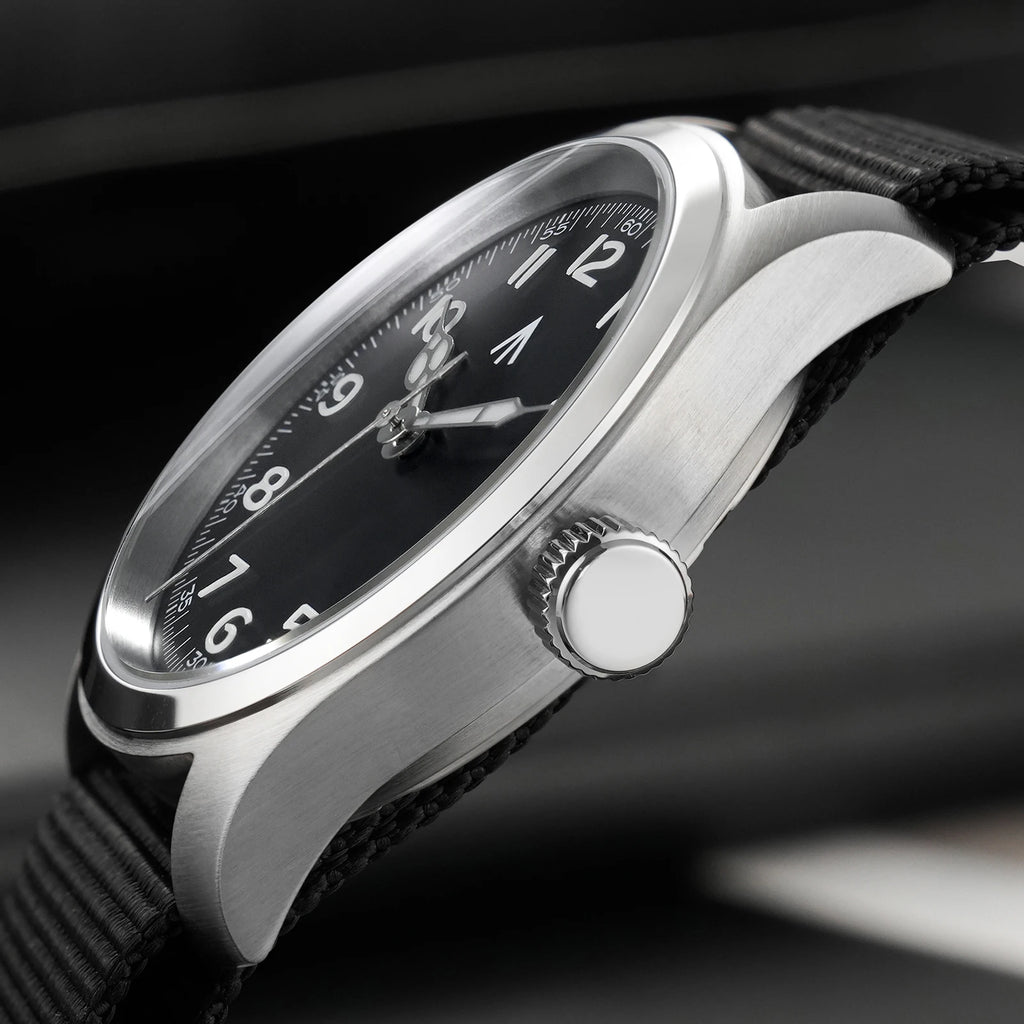 Militado ML08 Men Military Watch VH31 Quartz Movement Sapphire Luminous Waterproof Watches 38mm Vintage Stainless Steel Watch