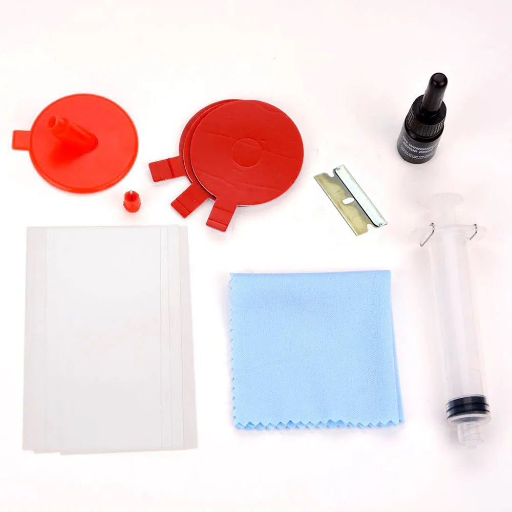 Windshield Repair Kit Cracked Glass Repair Fluid Quick Fix DIY Tool Auto Glass Windshield Window Crack Scratch Repair Kit