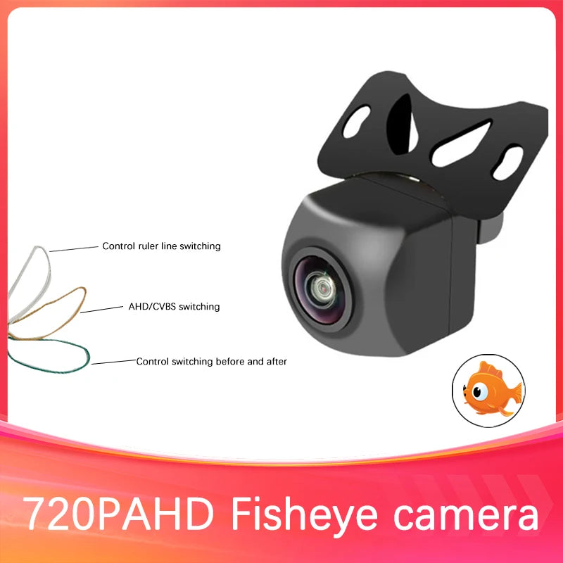 AHD/CCD car camera front/reversing 170 glass fisheye lens HD night vision waterproof universal rear view 720P reversing image