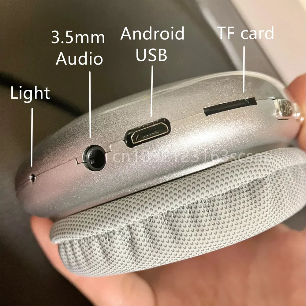 New P9 Wireless Bluetooth Headphones Noise Cancelling Mic Pods Over Ear Sports Gaming Headset For Apple