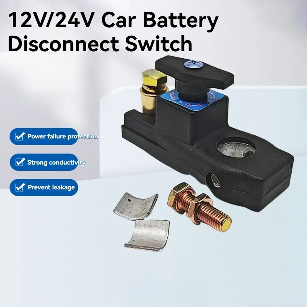 12V/24V Car Battery Disconnect Switch Battery Cut-off Quick Cut-off Power Cut Off Kill Switches Durable Battery Terminal