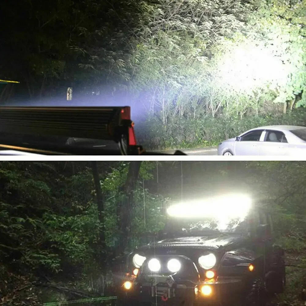 6 LED Motocycle Work Light High Bright Spotlight Offroad Automobile Truck Driving Fog Headlights DRL Driving Lamp 12V
