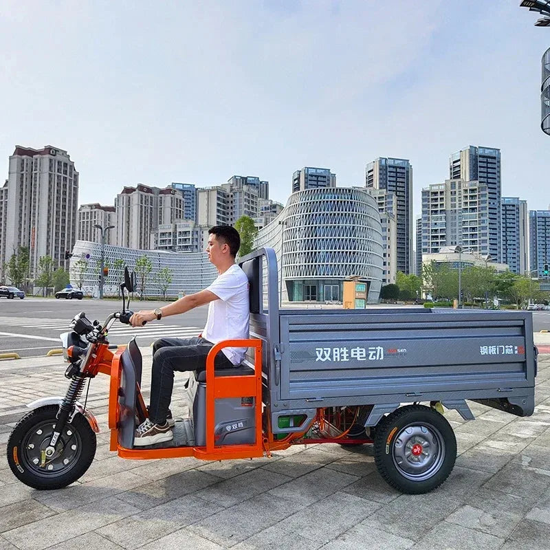 Electric tricycle with 60V and 1000W for freight transportation For adults electric  load pull goods