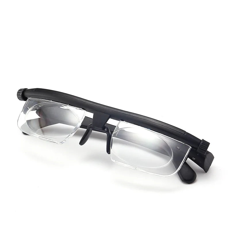 Adjustable Degree Reading Glasses Focal Length Correction Vision Zoom Reading Glasses Auto Adjusting Magnifie Elderly Read Tools