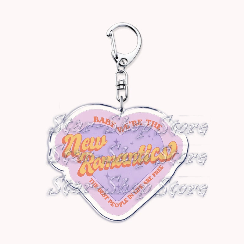 Popular Singer Keychains for Accessories Bag Folklore Eras Tour Evermore Reputation 1989 TTPD Keyring Jewelry Fans Lover Gifts