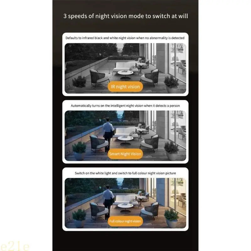 Security Camera Outdoor Indoor Motion/Person Detection,Colorful Night Visions 2-Way Talk,Motion Detection Auto Trackings