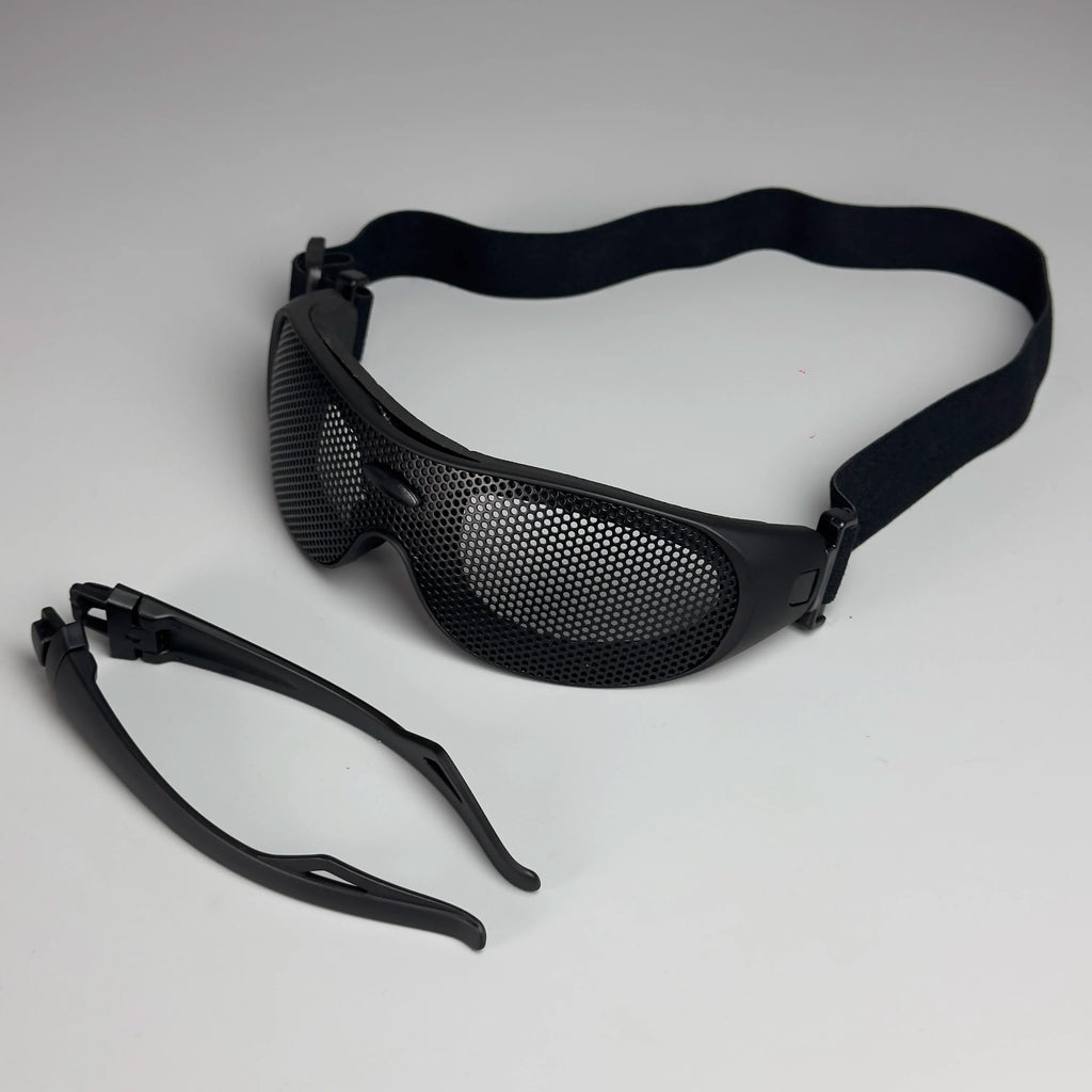 Tactical Hunting Glasses Headwear Goggles Shooting CS Sports Glasses Paintball Hunting Steel Mesh Anti Impact Safety Protective
