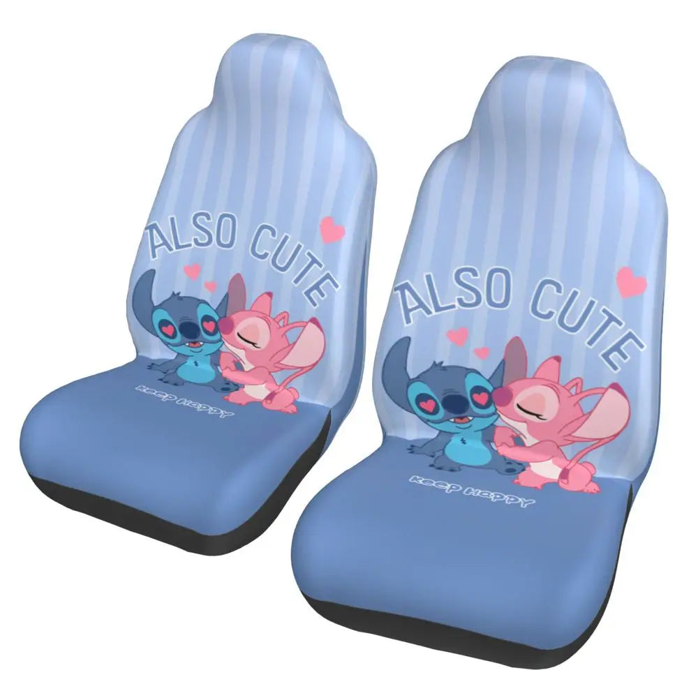 Stitches Car Accessory Seat Covers for Front Seats Interior Auto Truck Van SUV Cars High Quality Cover Set of 2