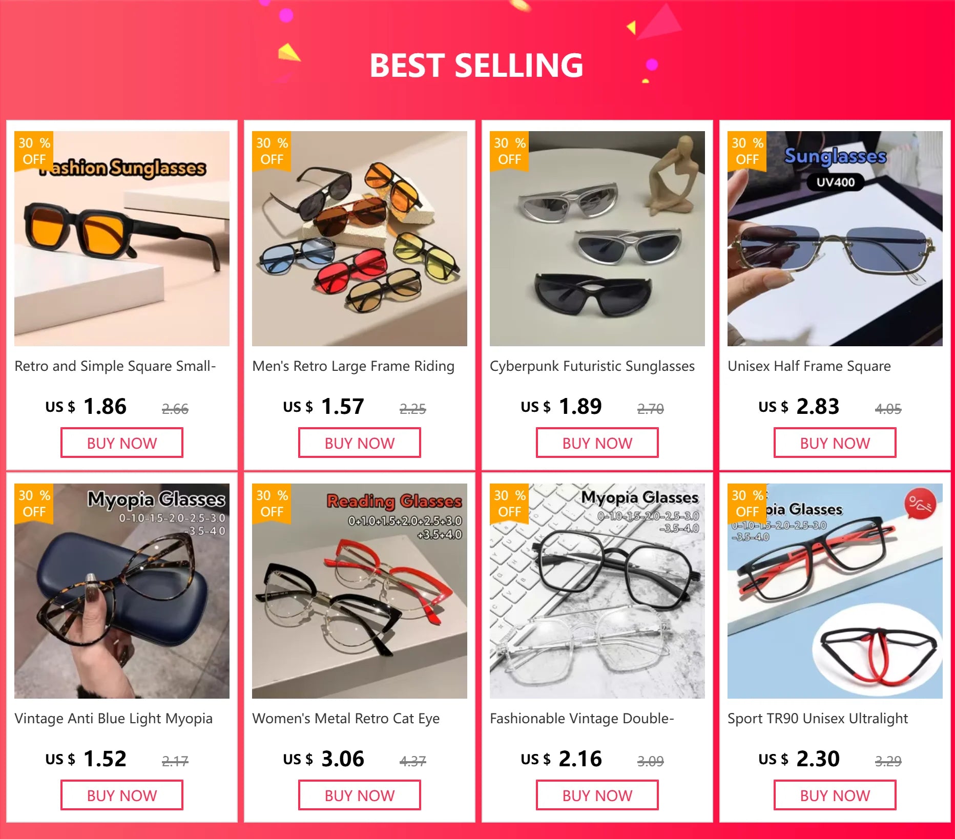 Portable Rotatable Adjustable Focal Length Reading Glasses Square Full Frame Adjustable From +50 To +350 Degrees Eyeglasses