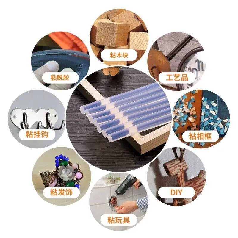 20Pcs industrial hot glue gun sticks 7/11MM Suitablefor DIY small craft and quick repairs in home and office.