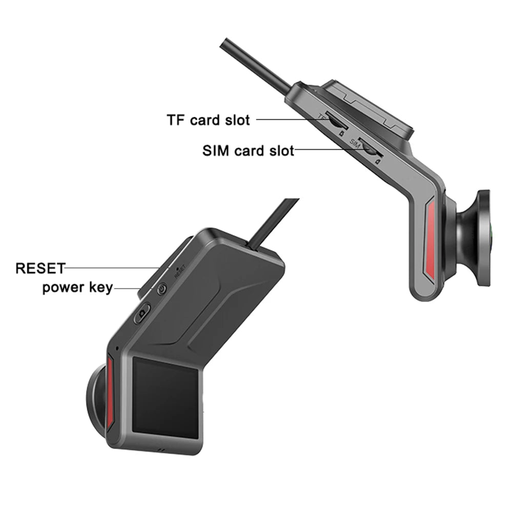 4G Camera, Car DVR, WiFi, GPS, Cloud, Front And Rear Car, Black Box, Full HD Camera, Parking, Night Vision, Dash Cam