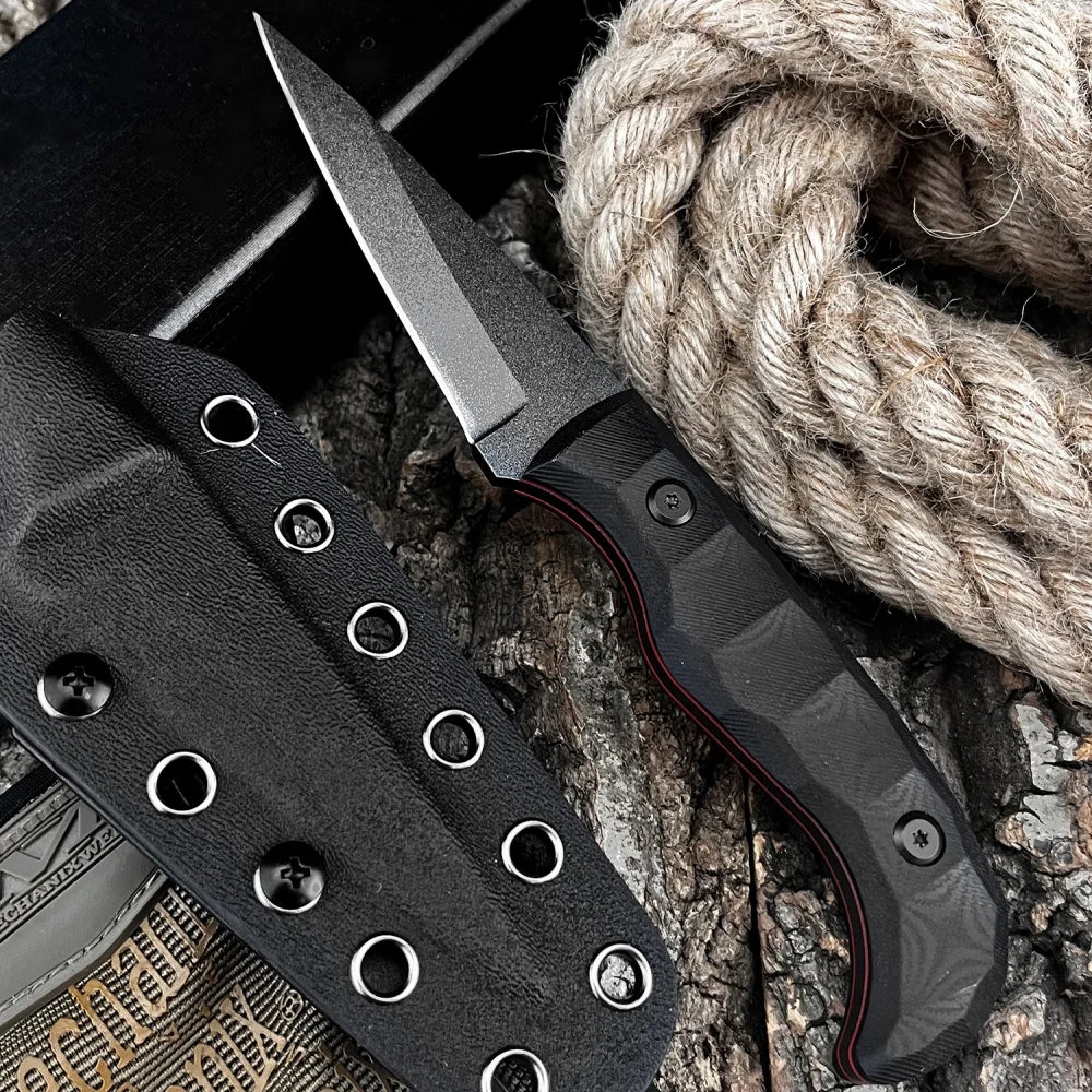 High-quality Camping Survival Straight Knife Self-defense Wilderness Hunting Exploration Multi-tool EDC Fishing Cutting Knives