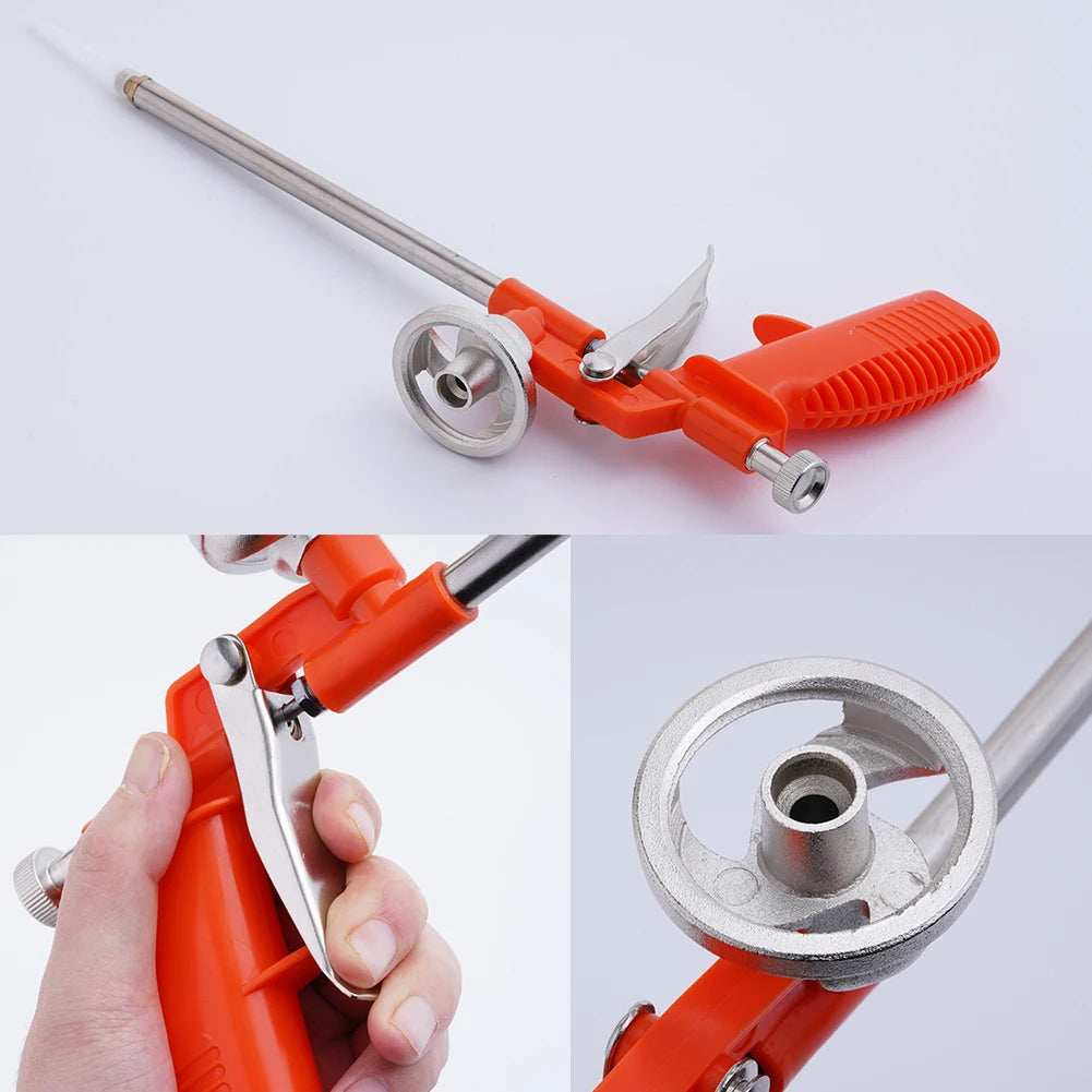 Foam Expanding Spray Gun Foaming Jet Glue Gun Metal Polyurethane Trigger Sprayer Pump Sealant Caulking Tool for House Renovation