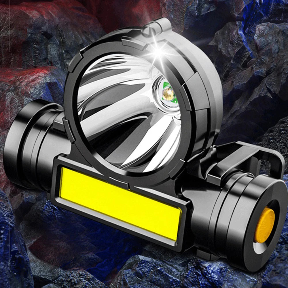 Powerful LED Headlamp Torch Portable USB Rechargeable Head Lantern Flashlight Waterproof Camping Fishing Head LED Lights