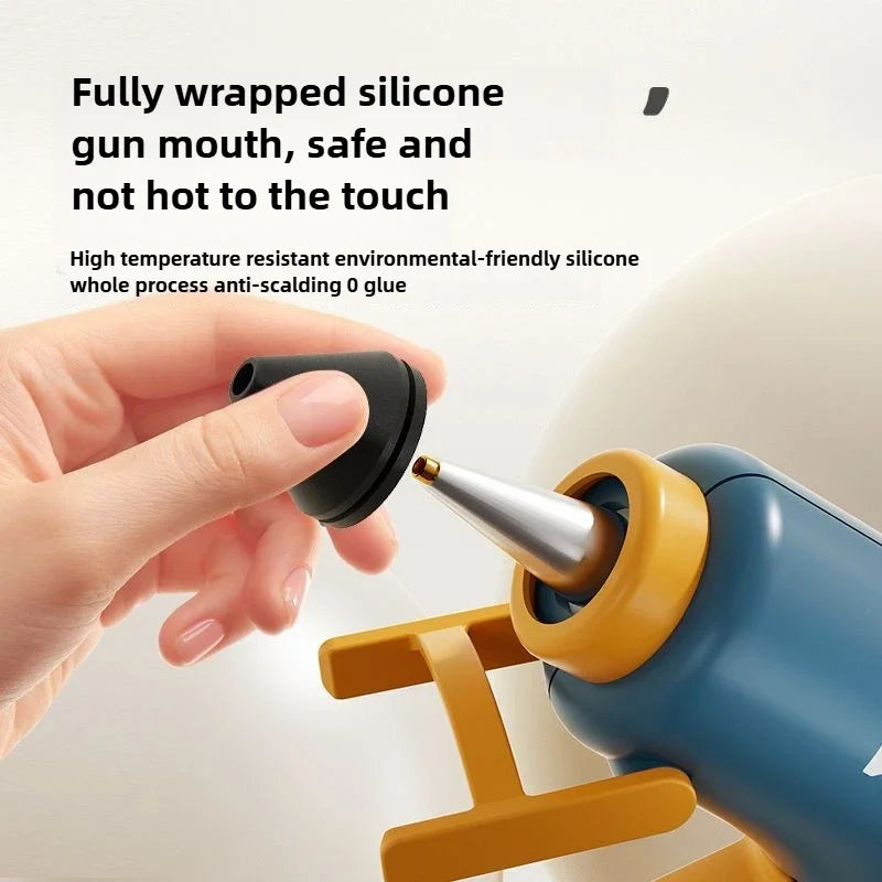 220V Powerful High Viscosity Glue Gun with 7mm Glue Sticks for Home Use And Kids DIY Handicrafts Affordable Craft Glue Gun
