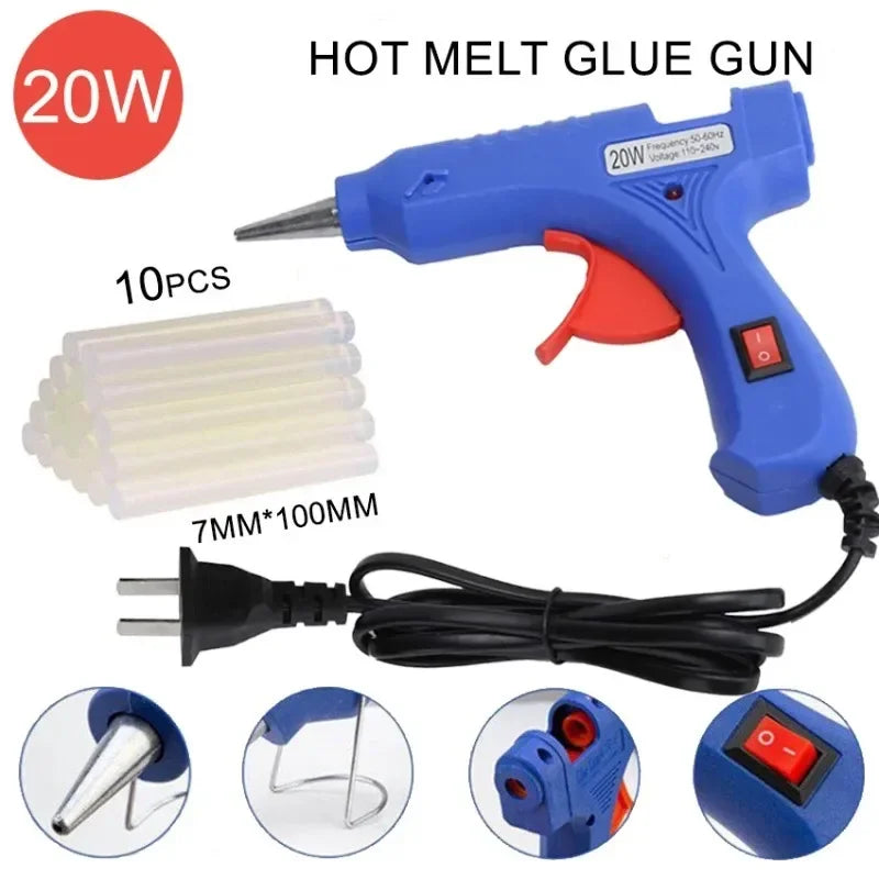 Thermal Glue Gun Rechargeable Mini DIY Tools For Home Repair & Crafts Electric Hot Melt Glue Gun Hot Silicone Guns Adhesive Gell