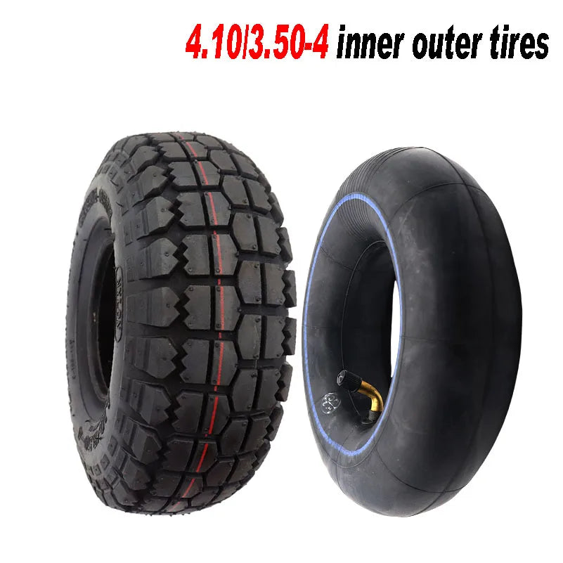 4.10/3.50-4 Tires 4.10-4 3.50-4 Tyre And Inner Tube for Electric Tricycle, Trolley, Electric Scooter,warehouse Car Tire Parts