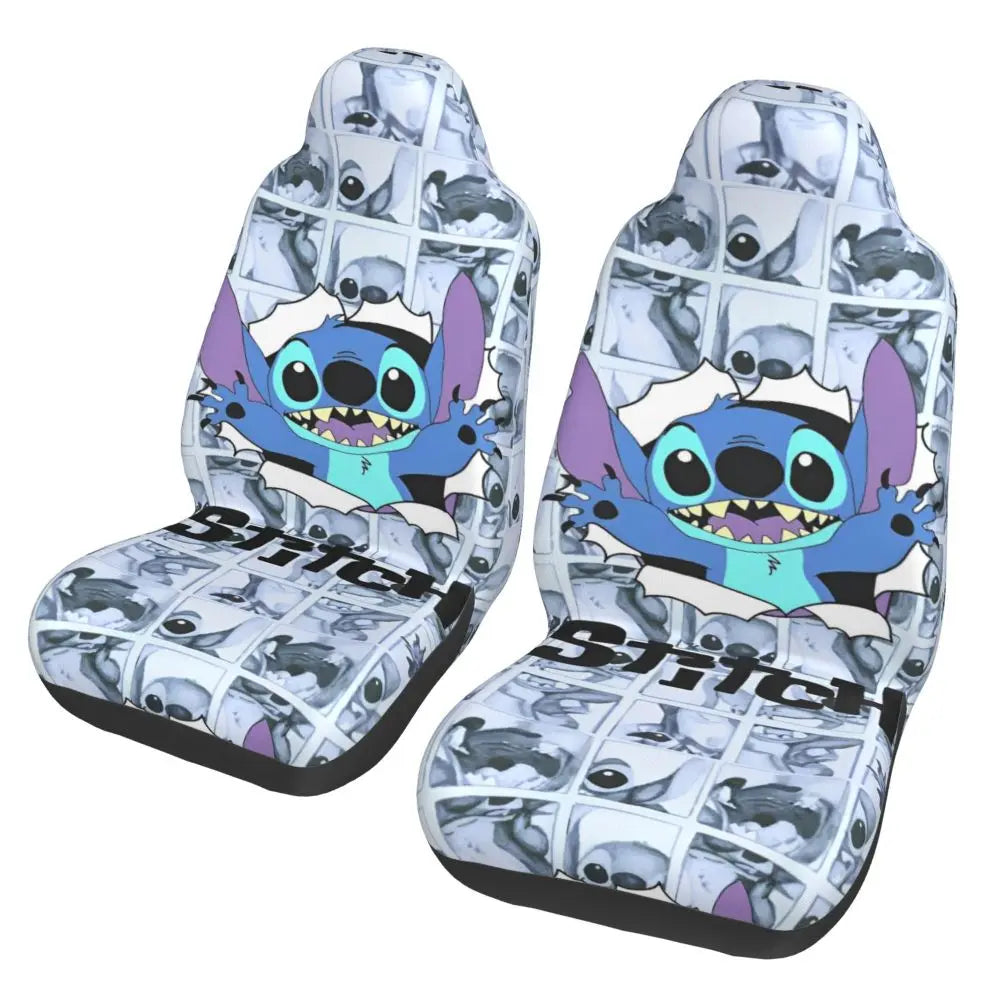Stitches Car Accessory Seat Covers for Front Seats Interior Auto Truck Van SUV Cars High Quality Cover Set of 2