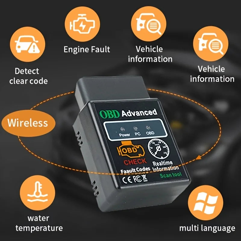 Car Code Scanner, Compact Scanner, Portable Device, Durable, Precision Tool, Diagnostic Equipment, Vehicle Owners, Automotive Technicians