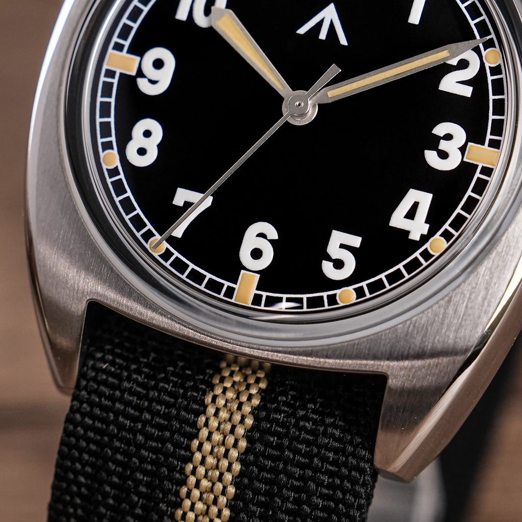 Militado ML17 Military Watch Miyota Super 2035/ GL12 Quartz Movement C3/BGW9 Luminous 100m Waterproof 36MM Vintage Men Watches