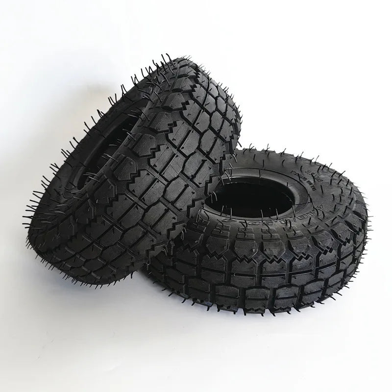 4.10/3.50-4 410/350-4 4.10-4 Tire and Inner Tube for Warehouse Cars Scooter Wheel Hand Truck Lawn Mower Dollies Wheelbarrow
