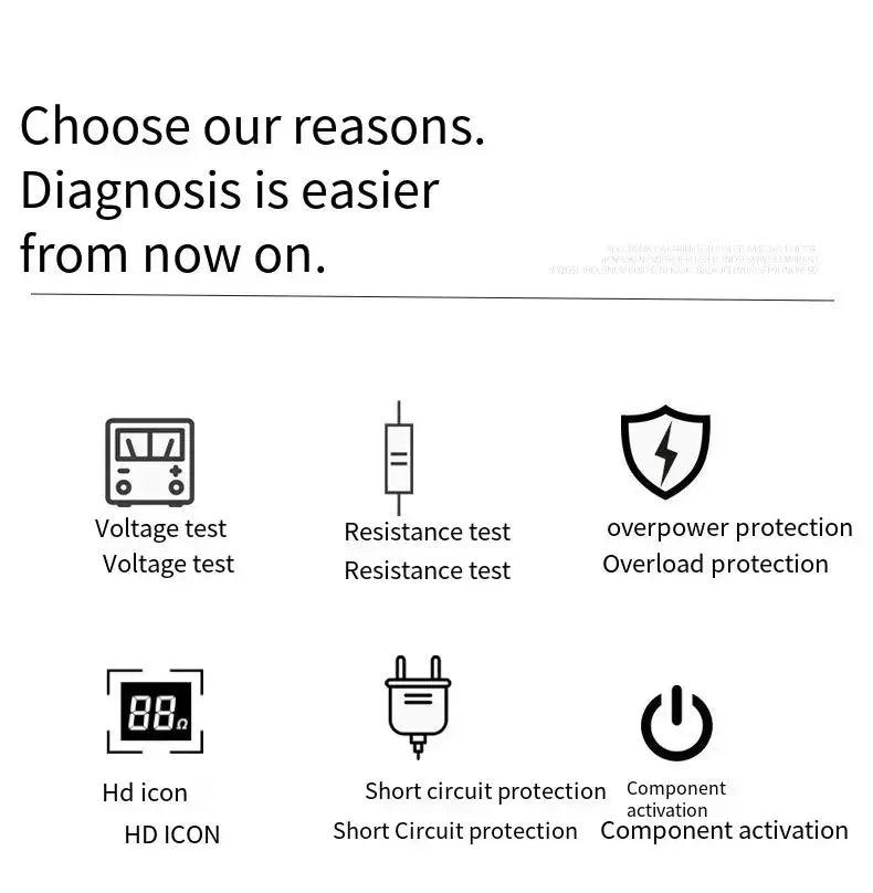 TopDiag P100 2m Scanner EC150 12V24V Car Truck Power Scan Electric Circuit Probe Car Battery Tester Automotive Diagnostic Tools