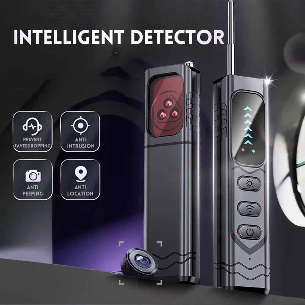 T17 Anti Camera Detector Upgraded Anti Spy Gadget GPS Tracker Finder Bug Detector Wireless RF Signal Infrared Scanner