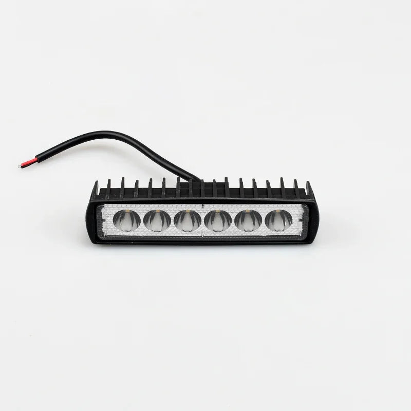 6 LED Motocycle Work Light High Bright Spotlight Offroad Automobile Truck Driving Fog Headlights DRL Driving Lamp 12V