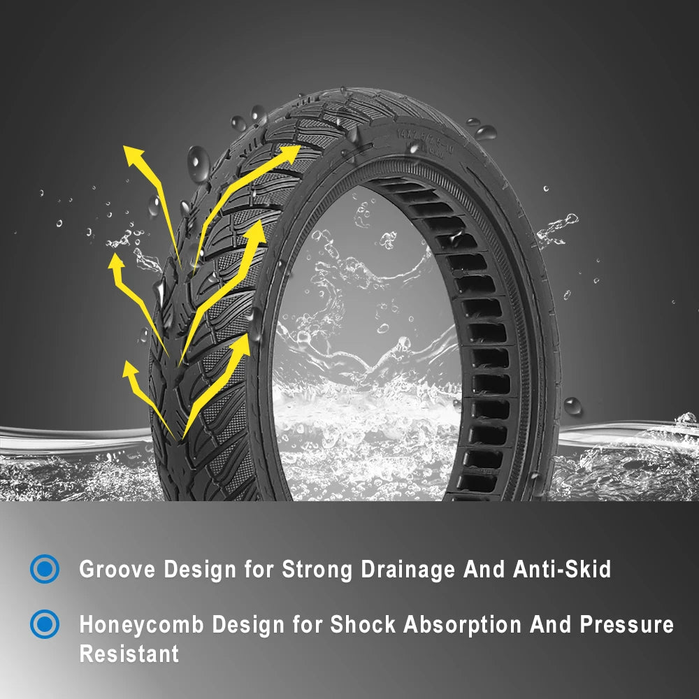 14X2.50 Electric Bike 2.50-10 Solid Tire Wear-resistant Explosion-proof Tyre 14inch Without Inner Tube Tire for Electric Vehicle