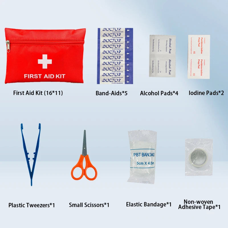 First Aid Kit Car Emergency Kit Rescue Kit Family Outdoor Portable Lifesaving Kit Set