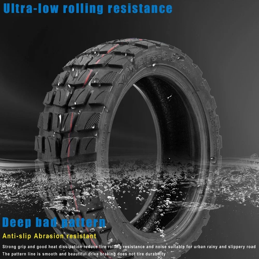 10x2.75-6.5 outer Tire For Speedway 5 Dualtron 3 Electric Scooter 10 Inch 10*2.75-6.5 Tubeless Off-road Tire Parts