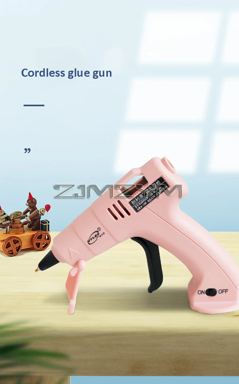Quick Glue Dispensing Hot Glue Gun High-temperature Resistant Cordless Melt Glue Gun Hand Crafts Repair Tools With 30Glue Sticks